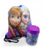 Lata + Mochila Saco Anna Elsa & Olaf Frozen - Disney